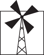 Schematic illustration of a wind mill.