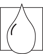 Schematic illustration of a water drop.