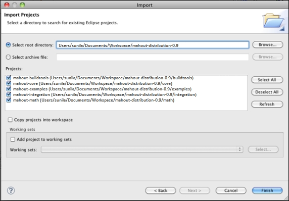 Setting-up Apache Mahout using Eclipse IDE