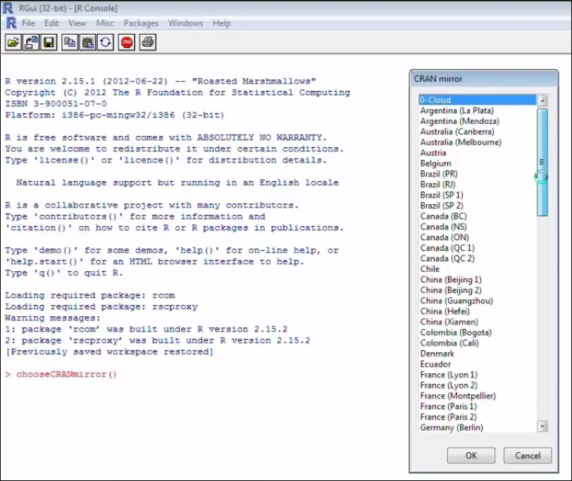 Installing and setting up R