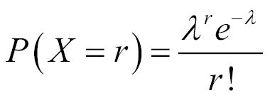 Poisson probability distribution