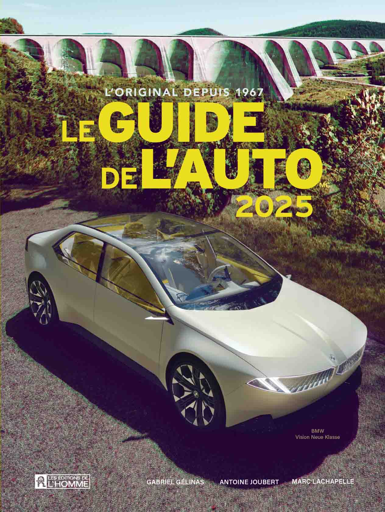 Titre: Le guide de l’auto 2025. Rédacteur en chef: Julien Amado. Les Éditions de l’Homme.