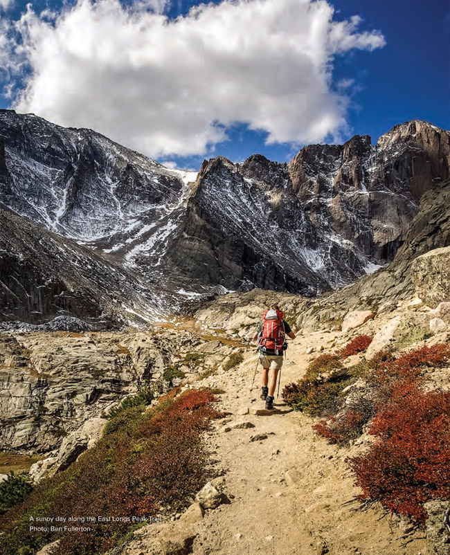 A sunny day along the East Longs Peak Trail Photo: Ben Fullerton