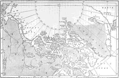 MAP OF THE NORTH POLAR REGIONS