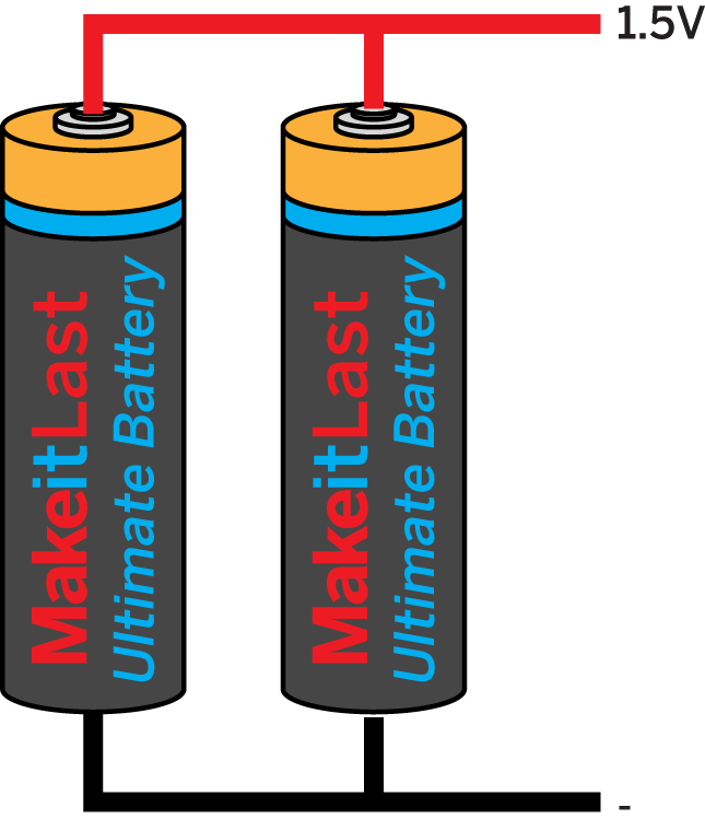 AAA batteries in parallel