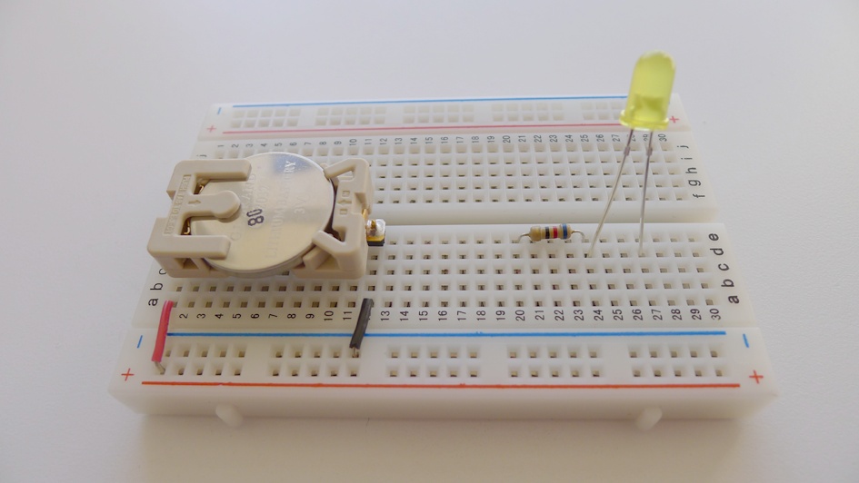 Adding LED to the breadboard