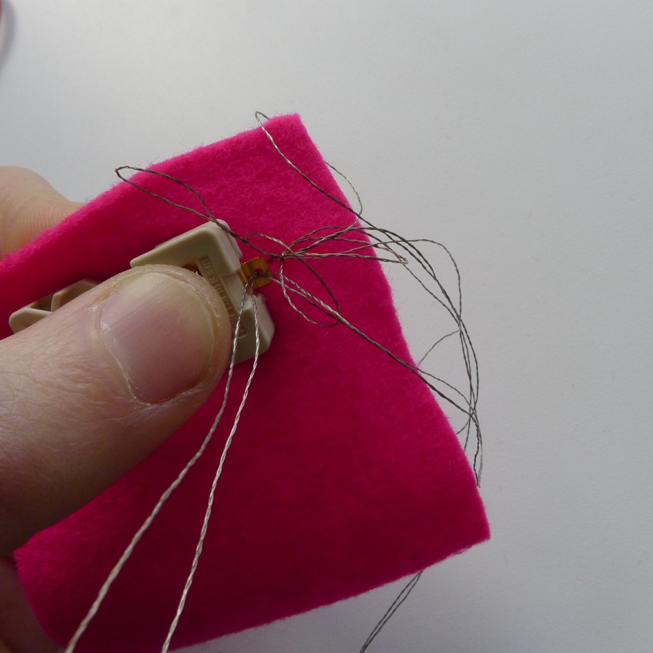 Tangled conductive thread