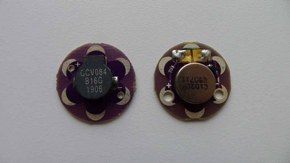 LilyPad Buzzer and LilyPad Vibe Board