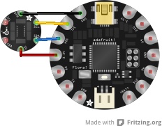 Flora accelerometer/compass circuit diagram