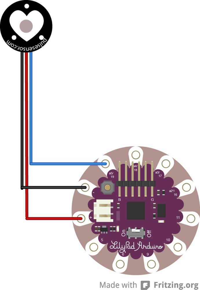 Pulse sensor circuit diagram