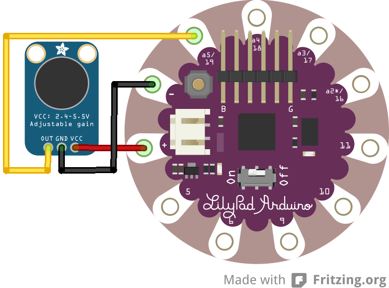 Electret Microphone Amp circuit layout