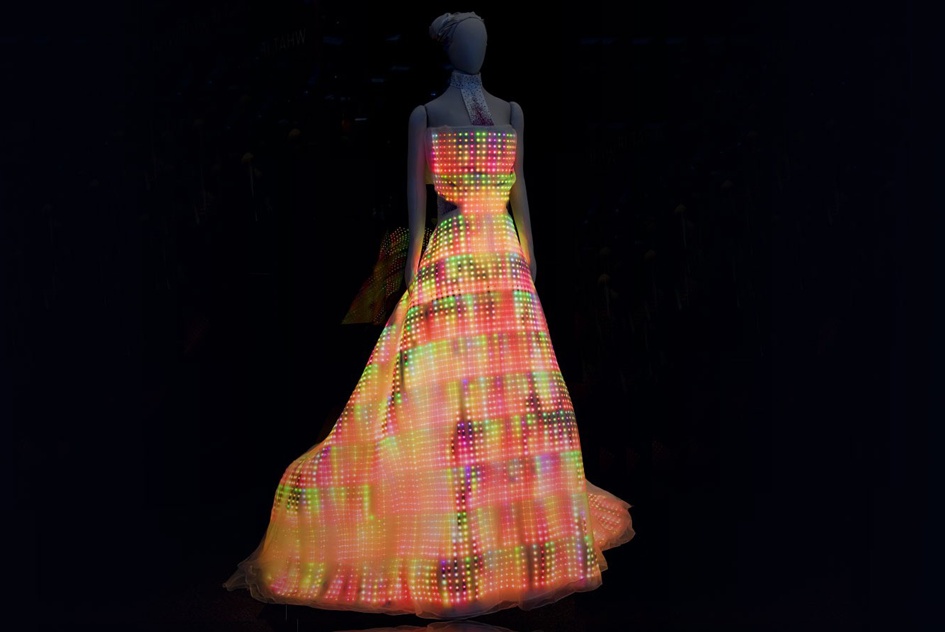 “The Galaxy Dress” designed by CuteCircuit (photograph by JB Spector, Museum of Science and Industry of Chicago)