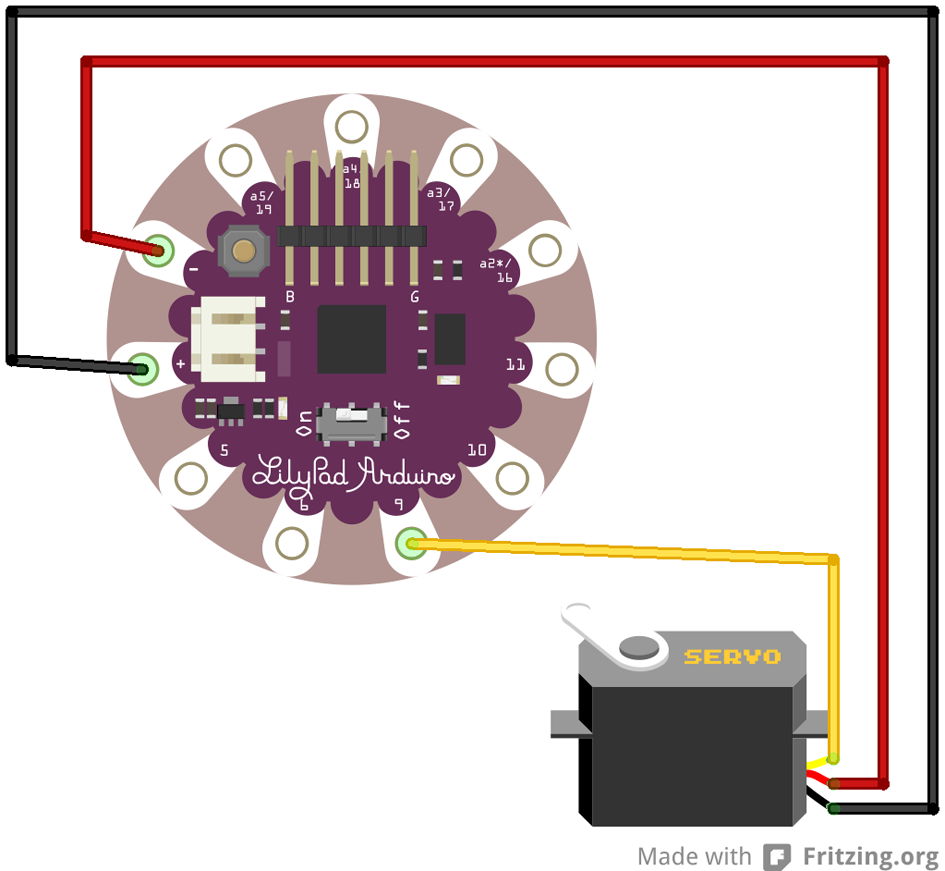 Servo circuit layout