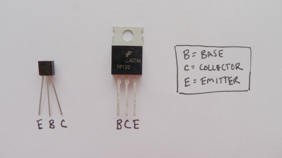 Transistor pinouts