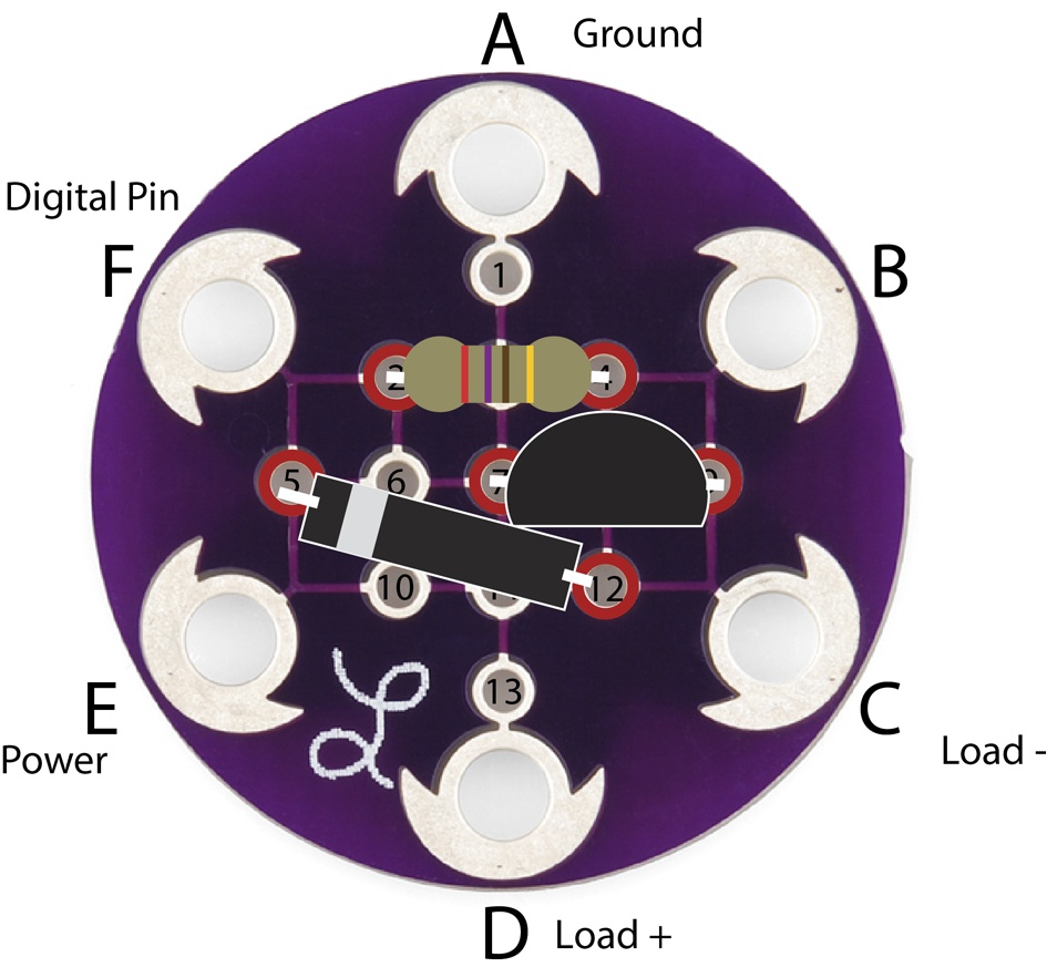 Protoboard transistor circuit