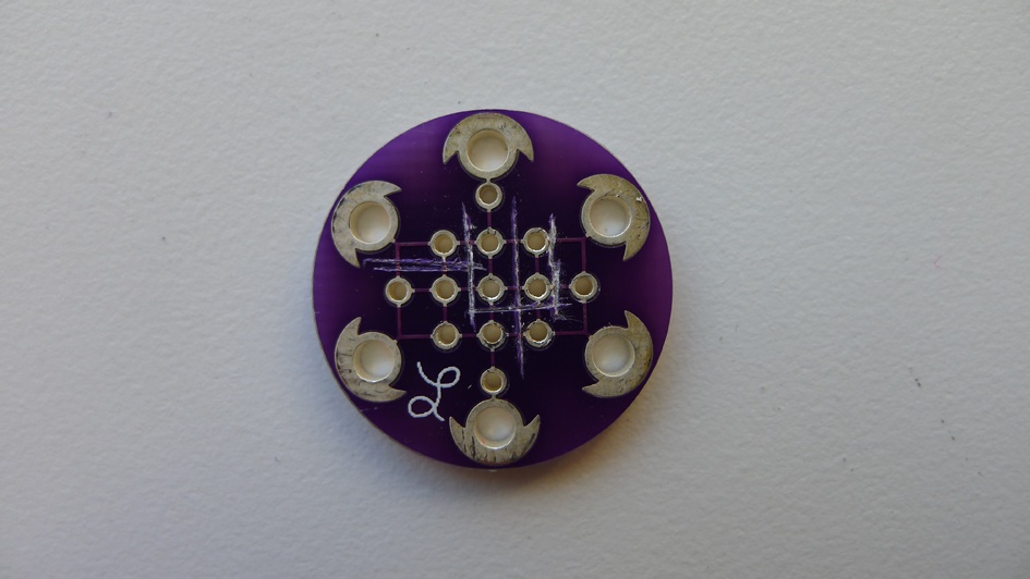 LilyPad Small Protoboard with completed cuts