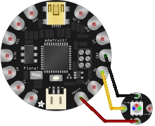 Flora with one NeoPixel