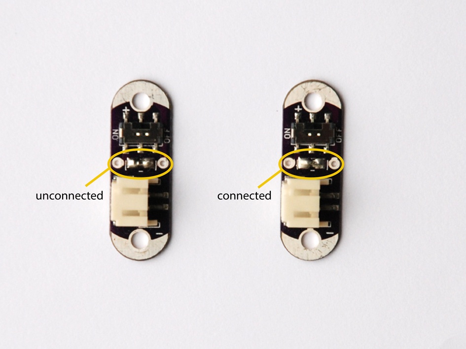 LilyPad Simple Power Board with solder bridge