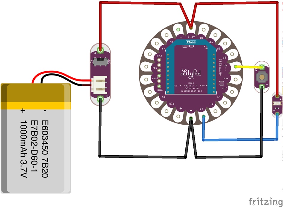 XBee “A” circuit connections