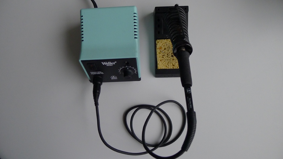 A Weller WES51 soldering iron