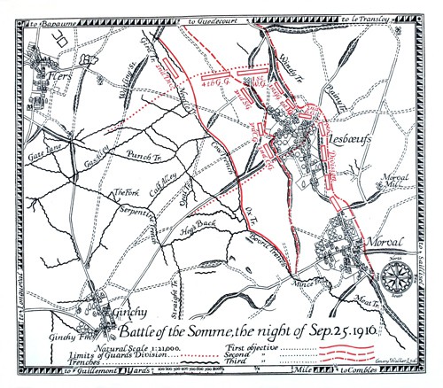 Illustration: night Battle of Somme