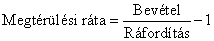 5.3. A belső megtérülési ráta (irr)