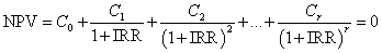 5.3. A belső megtérülési ráta (irr)