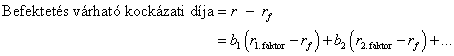 Az arbitrált árfolyamok elmélete (APT)