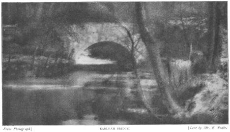 Earlham Bridge. From Photograph. Lent by Mr. E. Peake