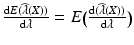 $$\frac{\mathrm{d}E(\widehat{\lambda}(X))}{\mathrm{d}\lambda}=E\big(\frac{\mathrm{d}(\widehat{\lambda}(X))}{\mathrm{d}\lambda}\big)$$