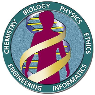 The Human Genome Project logo of the DOE.