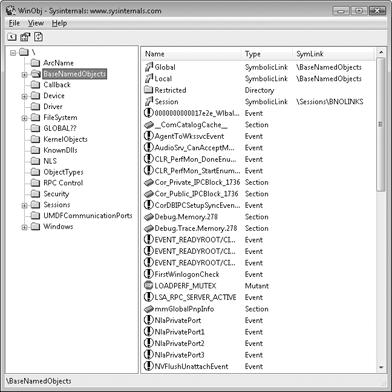 EXPERIMENT: Looking at the Base Named Objects