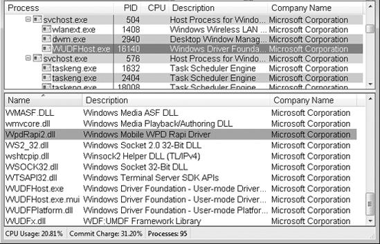 DLL in UMDF host process