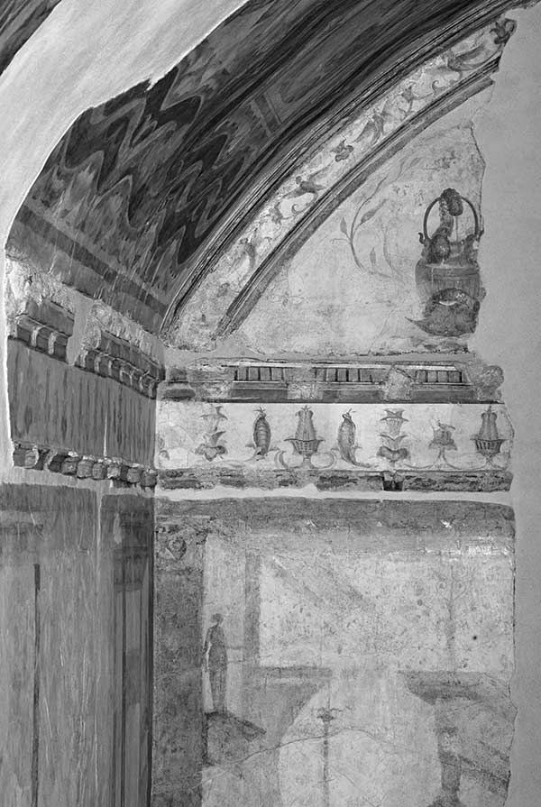 Domus della c.d. Aula Isiaca, affreschi di un’aula sotterranea