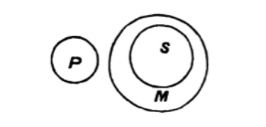 one Euler diagram of previous syllogism