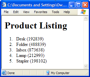 Conditional processing using xsl:if.