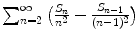 
$$\sum _{n=2}^{\infty }\big(\frac{S_{n}} {n^{2}} - \frac{S_{n-1}} {(n-1)^{2}} \big)$$
