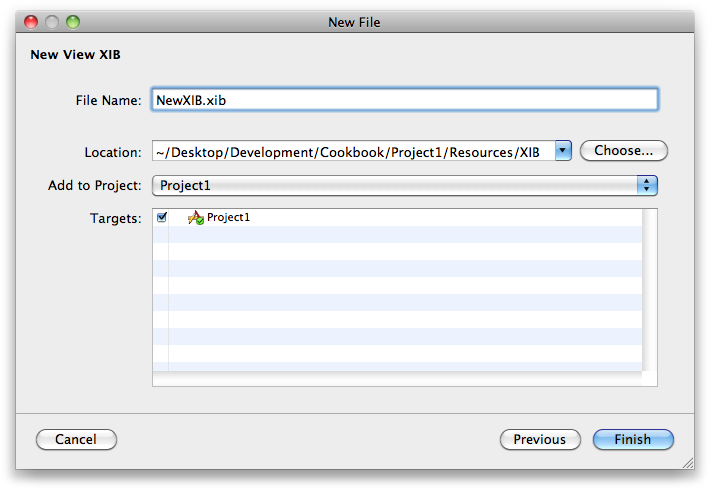 Naming a new View XIB file in Xcode