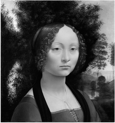 Leonardo’s Ginevra de’ Benci, 1474.