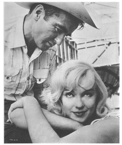 Montgomery Clift with Marilyn Monroe in The Misfits