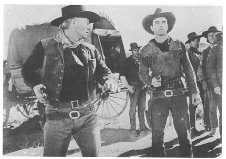 John The Duke Wayne with Monty Clift in Red River