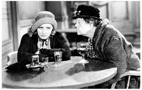 Greta Garbo (left) with Marie Dressler in a scene from Anna Christie