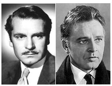 Laurence Olivier (left) and Richard Burton