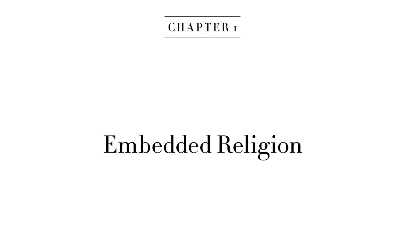 Chapter 1 Embedded Religion