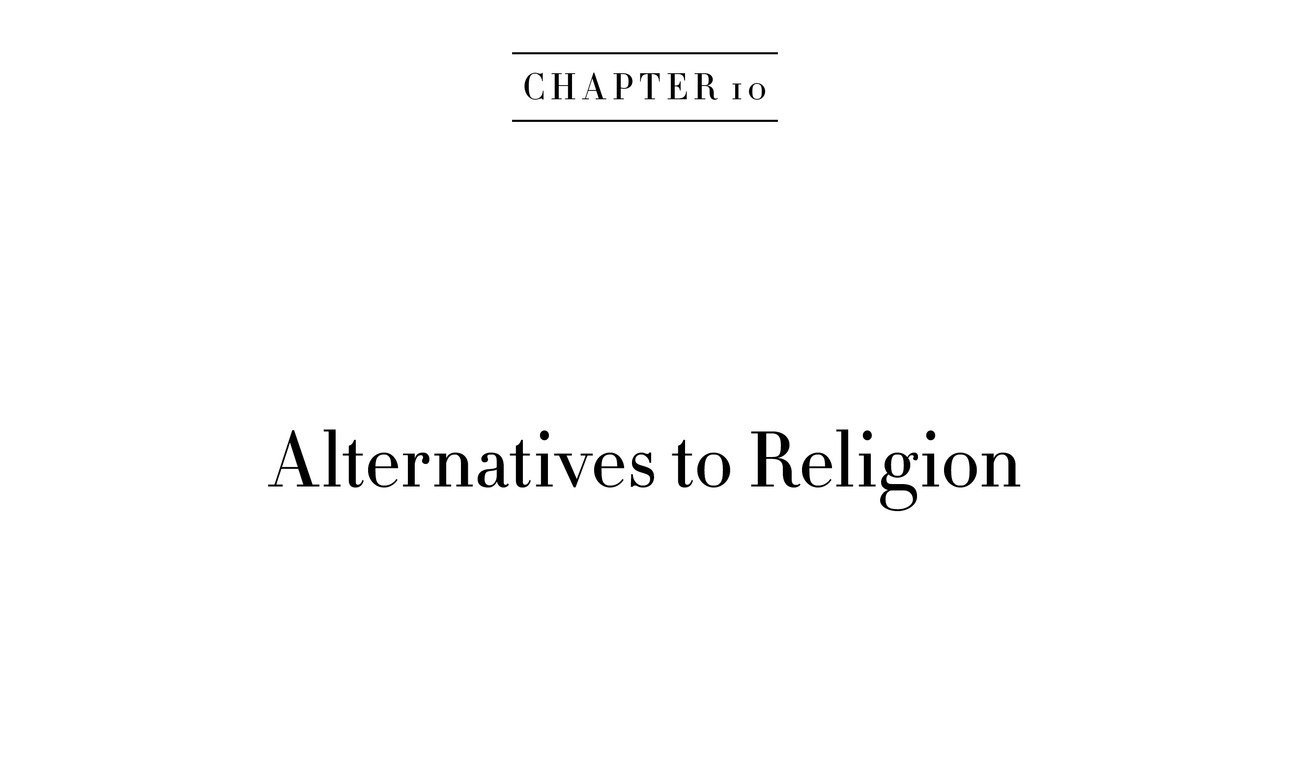 Chapter 10 Alternatives to Religion