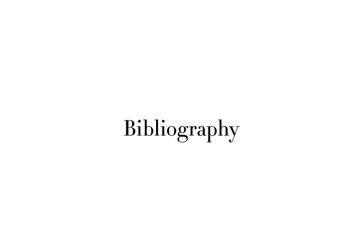 Bibliography