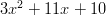 3x^2+11x+10