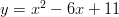 y=x^2-6x+11