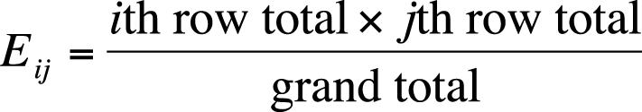 Calculating the expected value for a cell