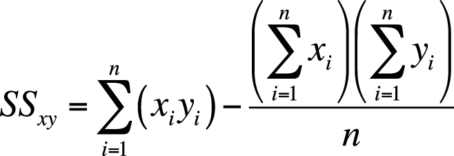 Computational formula for the sum of squares of x and y